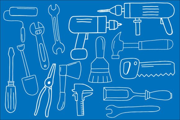 15 Repair Tools Illustrations: Graphics for Editorial Design
