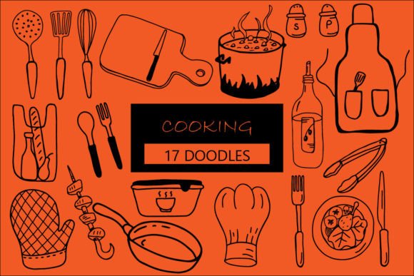 17 Cooking Illustrations: Graphics for Digital Products