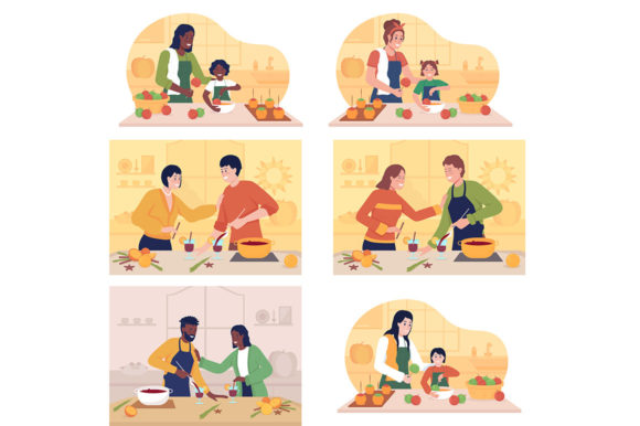Autumn Dishes Vector Illustrations Set: A Designer's Project Review