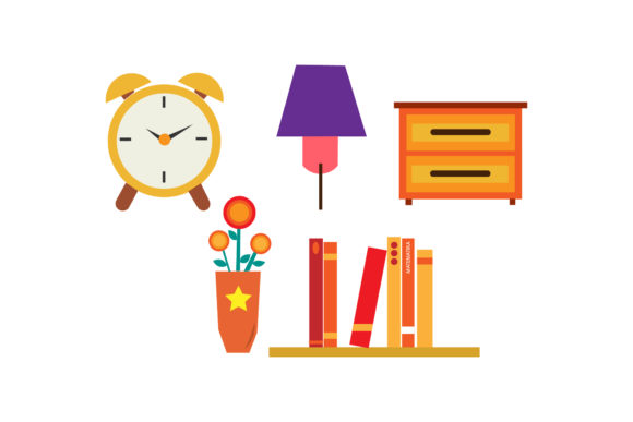 Bedroom Illustrations Vector Set: Graphics for Digital Sellers