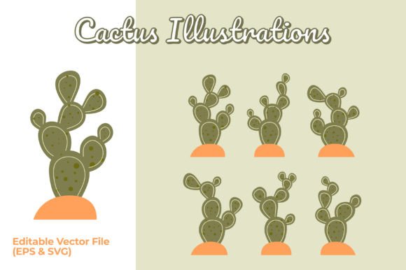 Cactus Vector Illustrations for Modern Blog Graphics
