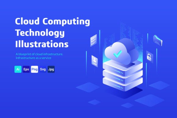 Cloud Computing Technology Illustrations for Graphics