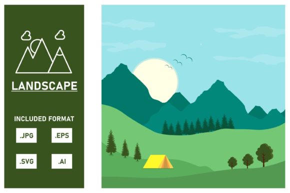 Forest Landscape Illustrations: Graphics for Creators