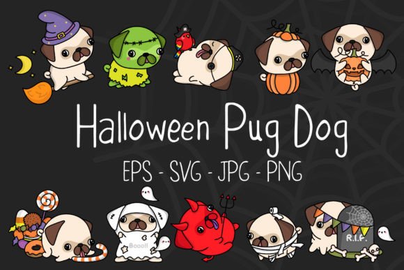 Halloween Illustrations Cute Pug Dog: A Designer’s Review