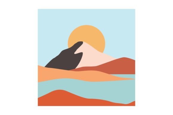 Illustrations View Hill Blue: Graphics for Editorial Design