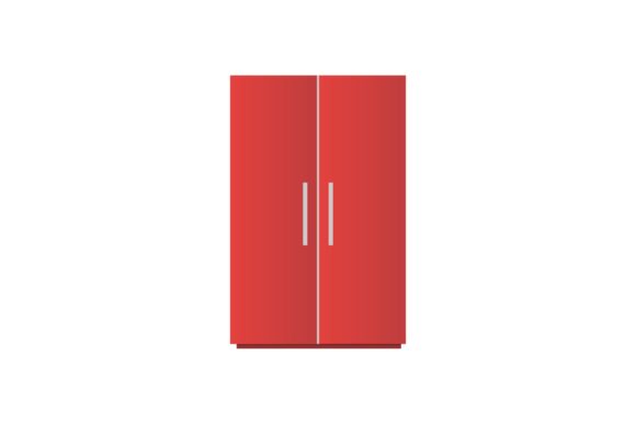 Kitchen Refrigerator Illustrations Graphics for Crafters