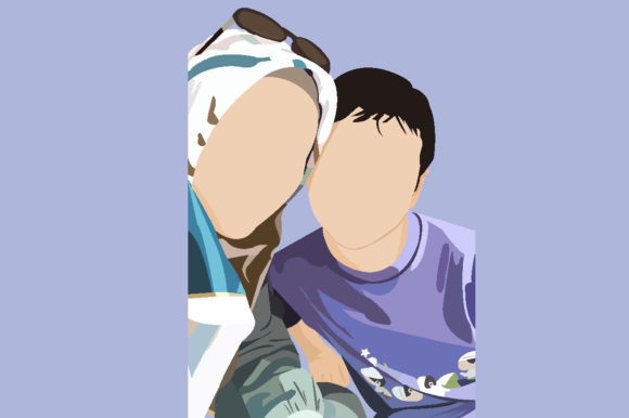 Mother and Son Illustrations: Graphics Asset Review