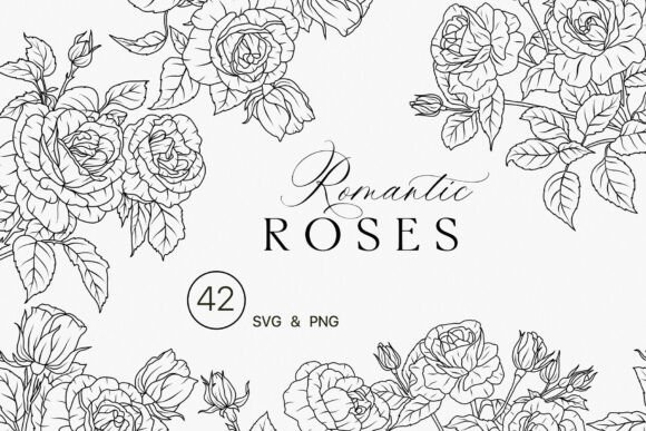 Rose Flower Line Art SVG: Embroidery Design Review