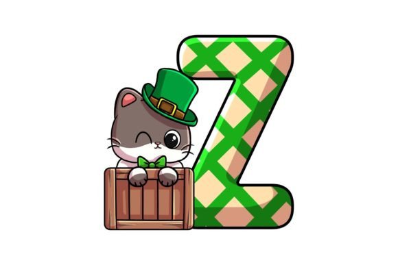 St Patrick Cat Alphabet Z: Graphics & Illustrations Review