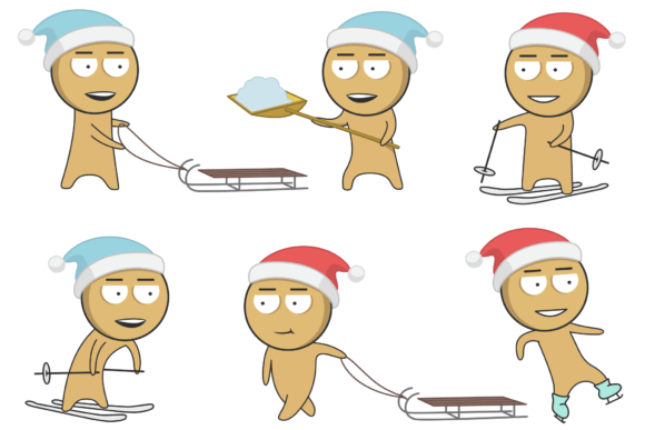 Winter Holidays Illustrations: Graphics Review for Sellers
